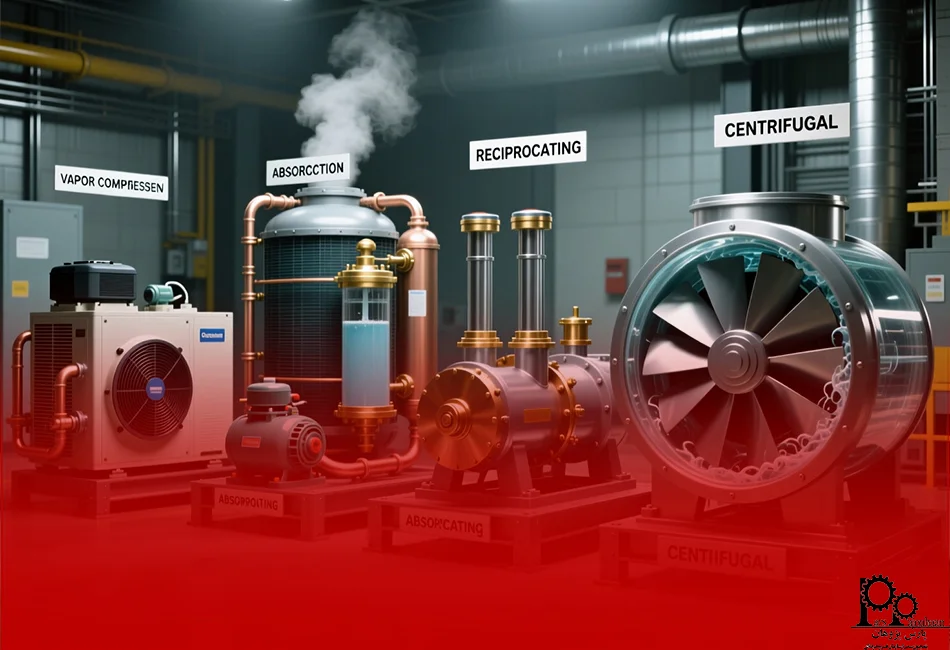 انواع چیلرها و کاربرد آن‌ها